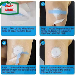 55Pack Freestyle Libre 2 Sensor Covers, Latex-Free Hypoallergenic Waterproof
