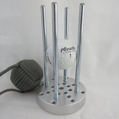 Maxi-Monkey Paracord Jig ~ Make Ball Knots from 5/8″ thru 2 1/4″ (Silver)