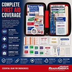Essential Emergency Survival Kit – Backpack with First Aid, Food & Lightsticks