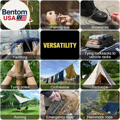 Paracord Rope 750 Lb – 1000Ft / 500Ft / 200Ft / 100Ft 5/32″ Parachute Cord 4MM 1