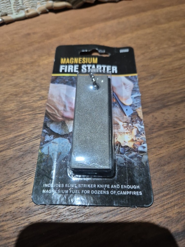 FIRE STARTER MAGNISIUM EMERGENCY FLINT SURVIVAL CAMPING FREE SHIPPING