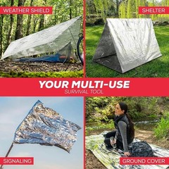 Mylar Emergency Survival Blanket Waterproof Reusable Camping Hiking Tool New