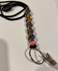 Handmade Paracord Neck Lanyard W Safety Breakaway Autism Awareness FREE SHIPPING