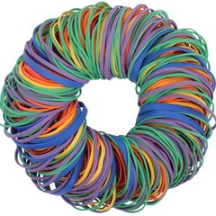 AIWOQI Rubber Bands assorted size multicolor 0.5 lb/227g rubber Multicolor