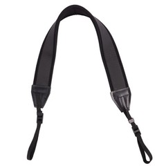 Black Widened Strap Binoculars Lanyard Camera Shoulder Neck Hanging Rope