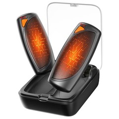 Hand Warmers Rechargeable with Charge Case, 2 Packs 14,000mAh Electric Black