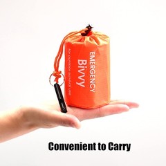 GOGOOD 4 Pack Emergency Bag Survival Bivvy Sack with Whistles, Lightweight Po…