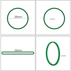 AMUU Rubber Bands 300pcs Green Small for Office 300PCS,