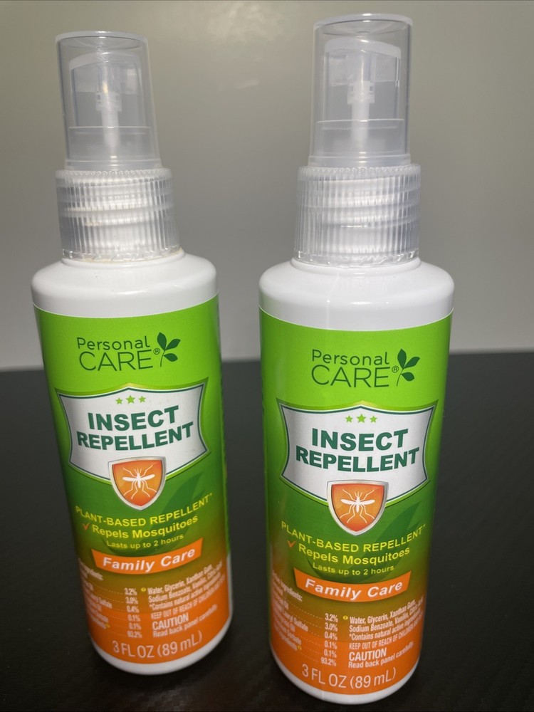 Lot Of 2 Personal Care Natural Insect Repellent Spray Plant Based 3oz New