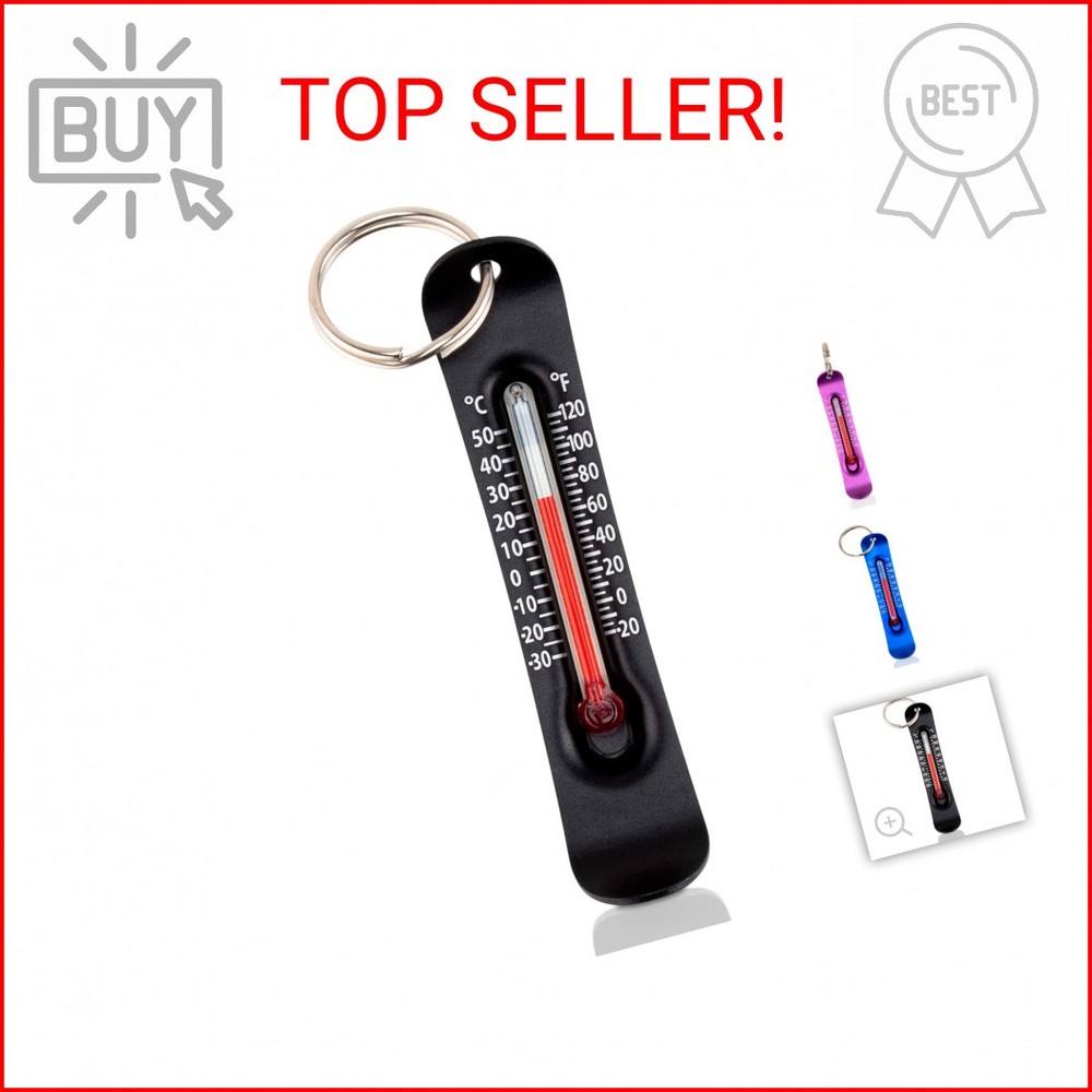 Sun Company Brrr-ometer – Snowsport Zipper Pull Thermometer for Jacket, Parka, o