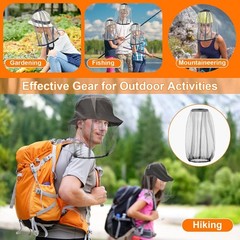 12 Pack Mosquito Head Net Face Mesh Bug Fly Netting Hood for Fishing Hiking