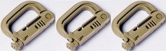ITW GRIMLOC POLYMER ATTACHMENT DEVICE 1″, SET OF 3, TAN, ITW41T
