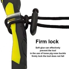 Safety Fall Protections Screw Lock Twin Locking Attachments Safety Lanyard