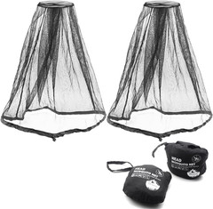 Mosquito Head Net Mesh Face Neck Fly Netting Cover from Bugs Gnats Noseeums Hat-