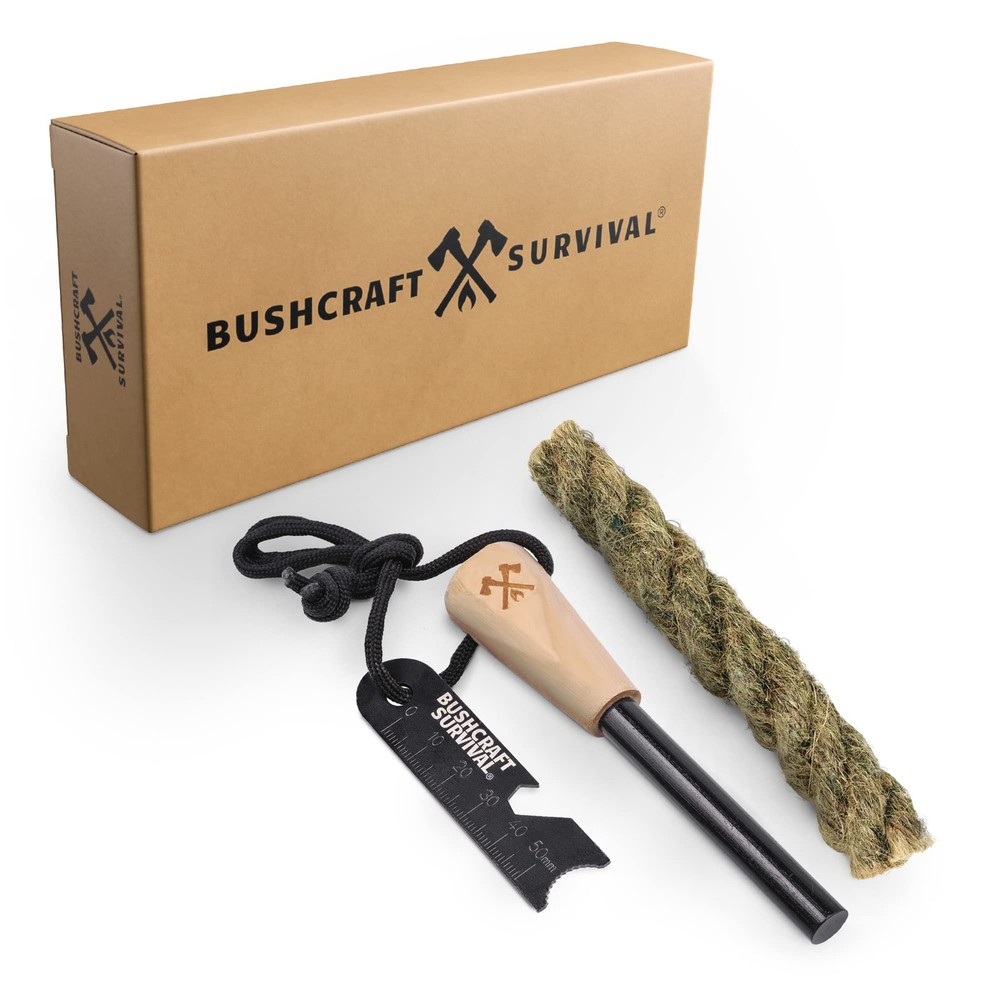 Ferro Rod Fire Starter Kit & Backpacking Multitool | Flint And Steel Striker | W