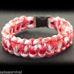 Strawberry Fields – Paracord Emergency Rope Survival Bracelet – Made in the USA