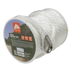 (2 pack) Ozark Trail 3/8″x100′ Nylon Braided Marine Anchor Line 100 Foot Length.