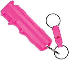 Sabre Spray Pink W/ Loud Whistle Maximum-Strength Protection UV Dye- F15-PUSG-W2