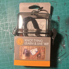 UST Learn & Live Knot Tying Kit w/ Waterproof Case, Utility Cord, and Carabiner