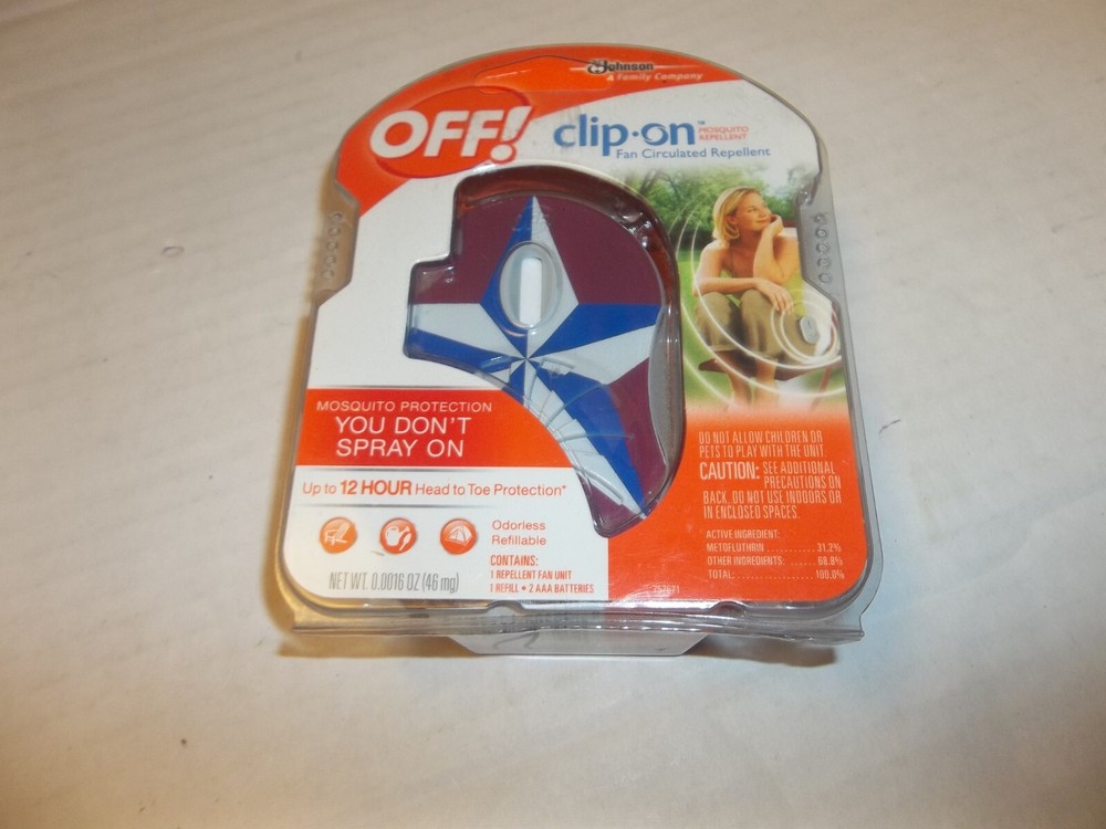 OFF Clip On Mosquito Repellent Fan and 1 Refill