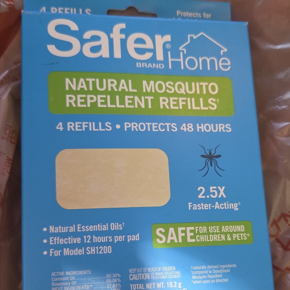 Safer Home Natural Mosquito Repellent Refills 4 Count (4PACK) 16 Total Refills