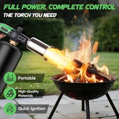 Propane Torch Head, Powerful Charcoal Torch Lighter, Campfire Starter, Grill