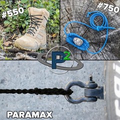 95, 275, 325, 425, 550, 750, and ParaMax Paracord – Tactical Cord for Outdoors