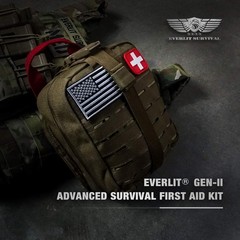 EVERLIT Survival Upgraded First Aid Kit 161 Piece Set, Coyote Brown