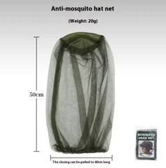 2Pcs Anti-Mosquito Bug Bee Insect Head Net Hat Cap Sun Protection Fishing Hiking