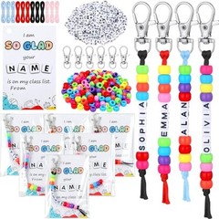 984 Pcs 24 Set Keychain Making Kit DIY Back Key Chain Gift Crafts Bead