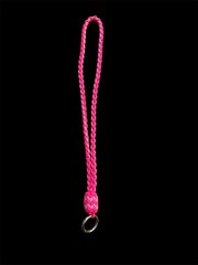Heavy Duty Paracord Neck Lanyard in Hot Pink and Soft Pink on a welded o ring