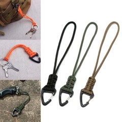 Paracord Survival Keychain Women Lanyard Key Ring Triangle Buckle Keychains 3Pcs