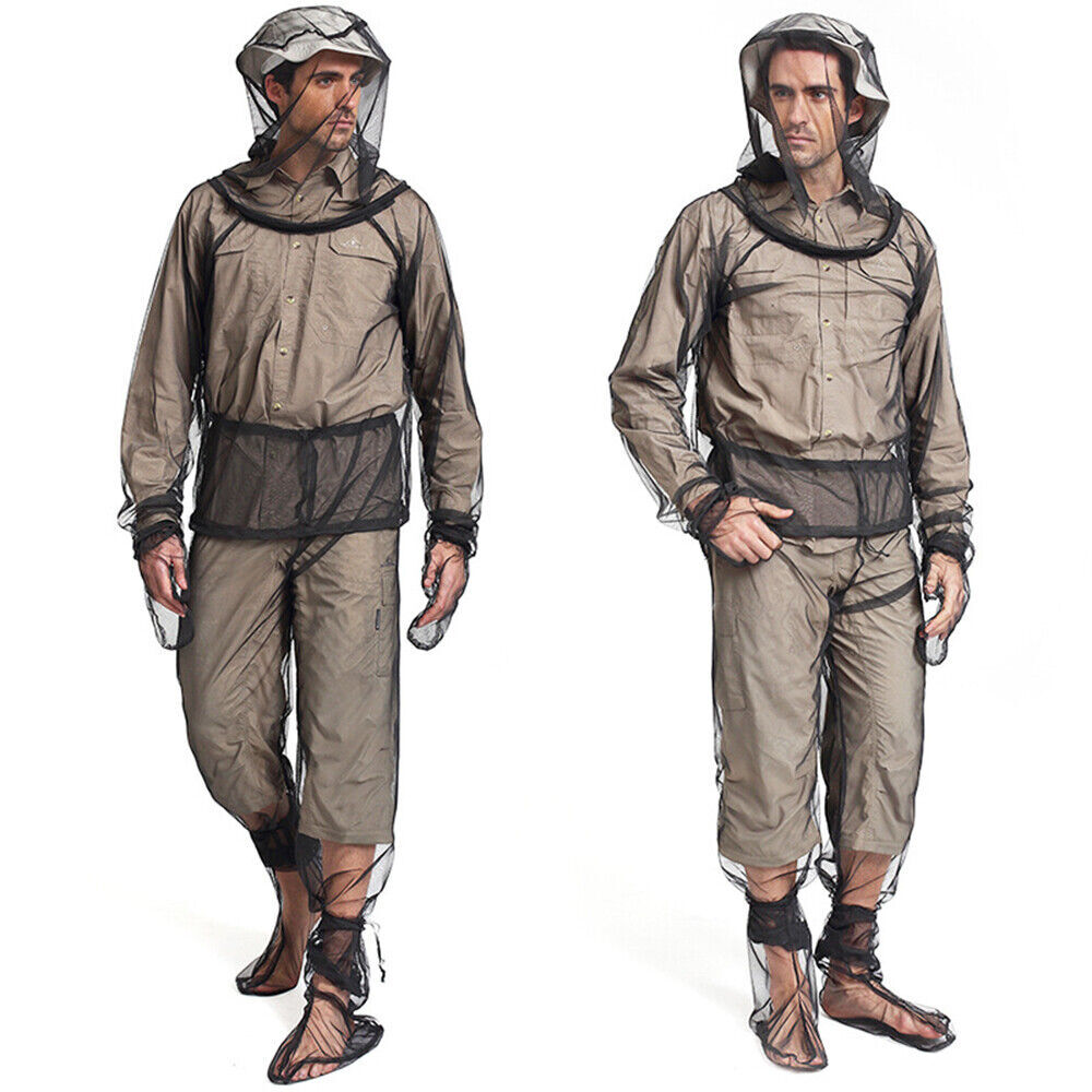 Outdoor Bug Wear Anti Mosquito Suit Jacket Mitts Pants Socks Net Yarn Mesh Cloth