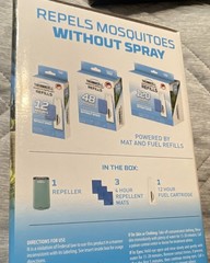 Thermacell Patio Shield Haze Mosquito Repeller Outdoor Scent Free 12hr No Spray