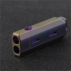 EDC Titanium Emergency Whistle Survival Safety Whistle Double Tubes Outdoor Gift