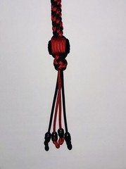Motorcycle Paracord get-back whip & color matching keychain !