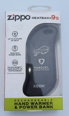 Zippo Heatbank 9s Rechargeable Hand Warmer/Power Bank Rare NFL Buffalo Bills NIB