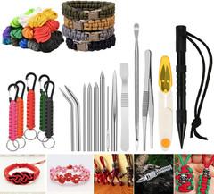 BUYGOO 14Pcs Paracord Stitching Set Stainless Steel Lacing Needles FID Knotter T