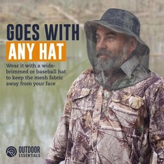 Mosquito Head Net Mesh Face Cover – Bug Face Netting Protection Against Gnats, M