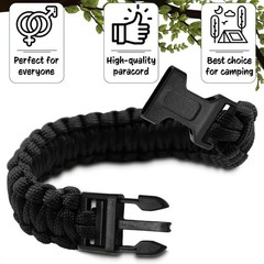 Paracord Bracelet For Men Fashion 7 Strand 4mm Tactical Parachute Cord Survival