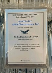 Lot of (10) Mylar XL 59″ x 87″ Emergency Blankets, Larger Than Most…