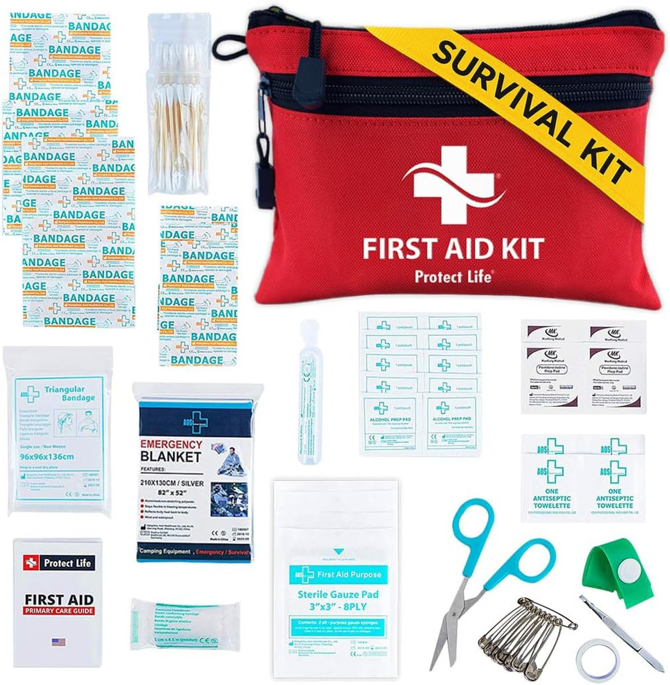 Survival First Aid Kit for Home/Business, Camping Survival Kits | Mini Travel Fi