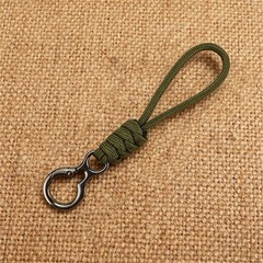 Outdoor Paracord Keychain with Trigger Snap Hook Hand-Woven Survival Camping