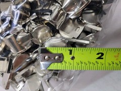 200 Pack Small Stainless-Steel Whistles with Lanyards Loud Sound SEALED NEW