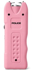 POLICE Stun Gun 628-700 BV Rechargeable LED Flashlight Siren Alarm Pink