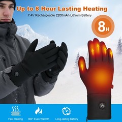 Brimekey Heated Gloves For Men Women Rechargeable Battery Electric Touchscreen