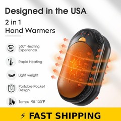 UNIHAND AI Hand Warmers 2 Pack – 20Hrs Safe Heat Portable Electric Heater