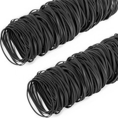 AMUU Black Tactical Rubber Bands Size 33 – 200 Pieces for Office