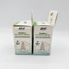 2x Lot PIC PORTABLE MOSQUITO REPELLENT 60 HOUR 15FT ZONE NEW