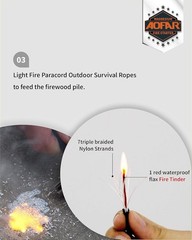 Magnesium Fire Starter AF-374 2-Pack Waterproof Fire Steel Pouch for Camping,…